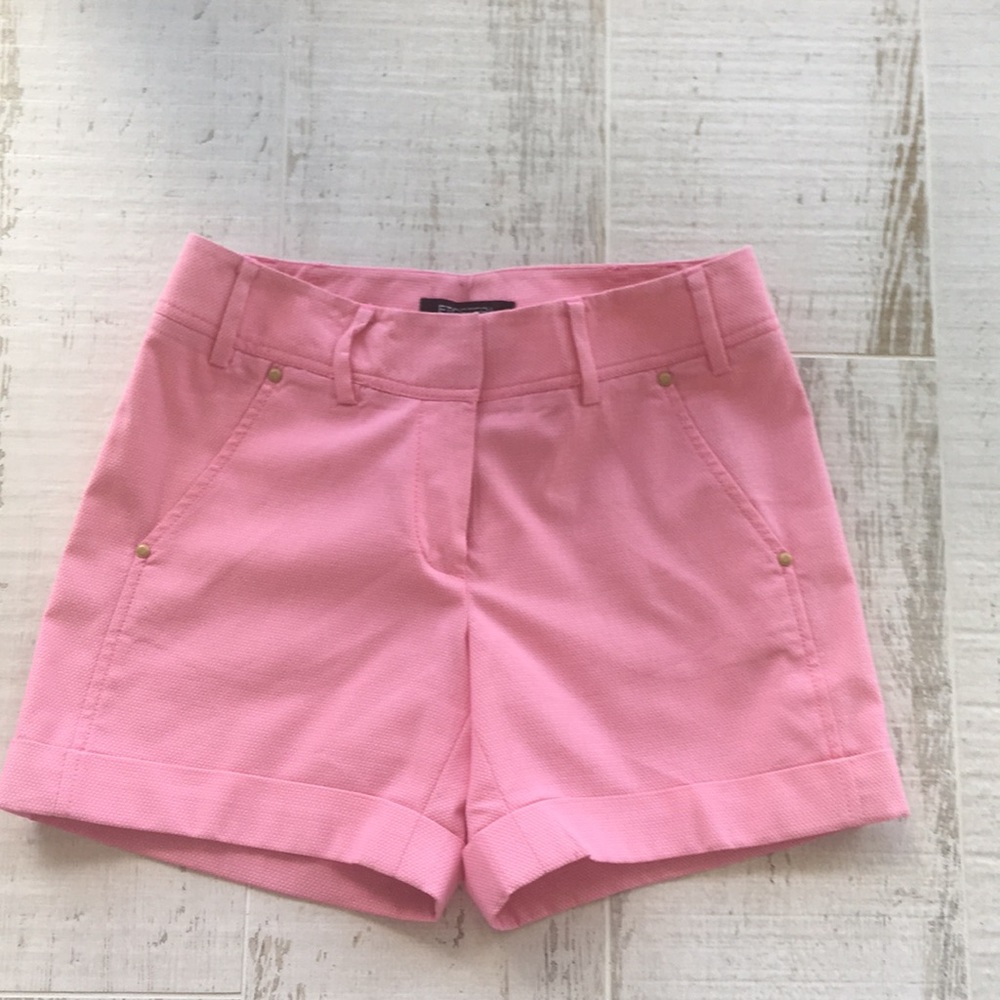 Etcetera Dressy Pink Textured Shorts